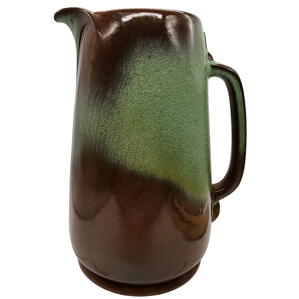 Frankoma Pitcher Jug Pitcher 80 Handled Prairie Green Clay Art Pottery Vintage